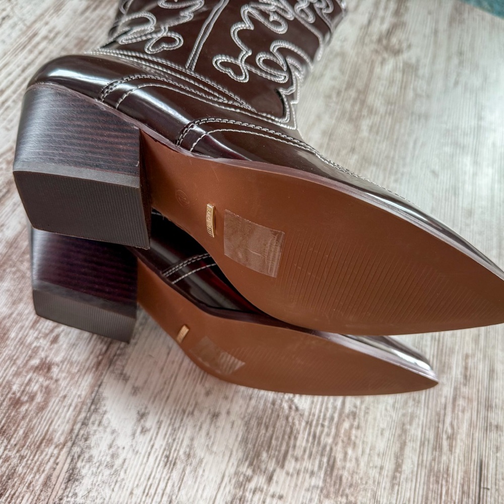 Billini New Zaine Dark Cocoa Shine Western Boots - Picture 5 of 5
